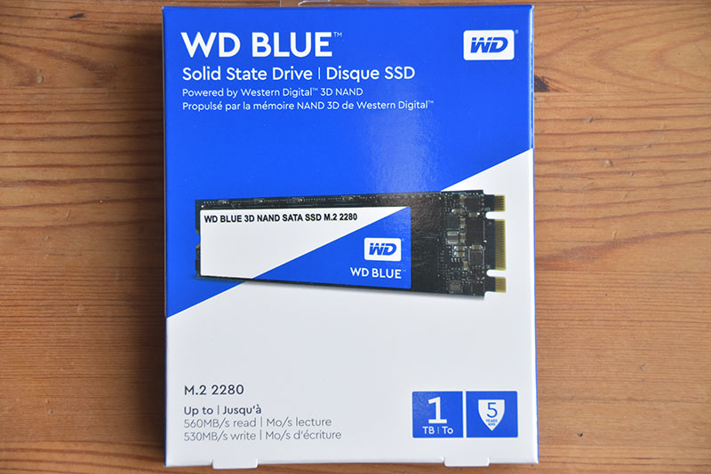 SSDはウエスタンデジタル　WDS100T2B0B
